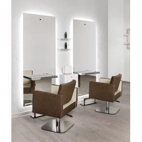 Salon Ambience Square Hydraulic Chair - Rounded Base