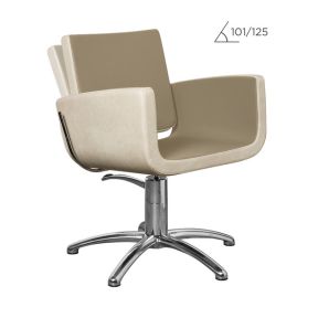 Salon Ambience You Recl.+Headrest Hydraulic Styling Chair Five Star Silver