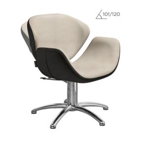 Salon Ambience Olimpia Reclinable Hydraulic Styling Chair Five Star Silver