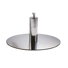 Salon Ambience Square+ Hydraulic Styling Chair Round Silver Base