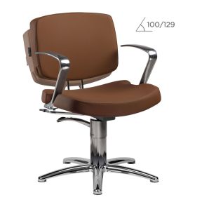 Salon Ambience Kleo Reclinable Hydraulic Styling Chair Five Star Silver