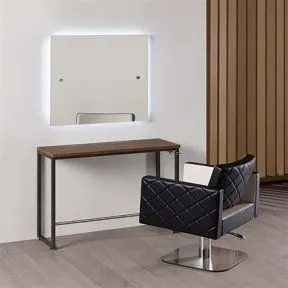 Salon Ambience London Styling Unit, Square Mirror