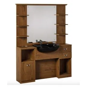 Salon Ambience Triomphe Vintage Barber Unit With Black Basin