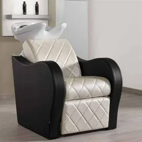 Salon Ambience Luxury+ Wash Unit with Legrest White Basin