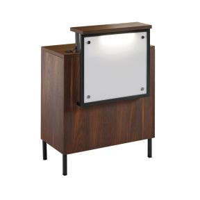 Salon Ambience Infinity Reception Desk + Front Panel with LED Standard