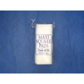 Large Square Cotton Cleansing Pads 50pk